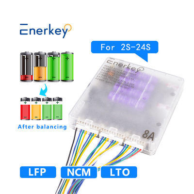 comprare Enerkey BT Mobile App Smart Active Equalizer 8a Lifepo4 Active Cell Balancer per lo stoccaggio di energia RV fabbricazione online