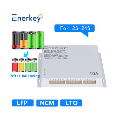 comprare Enerkey EK-24S10EB Smart Active Balancer 10A 24S LCD Ecualizatore batteria al piombo acido 24/36/48v/96v fabbricazione online