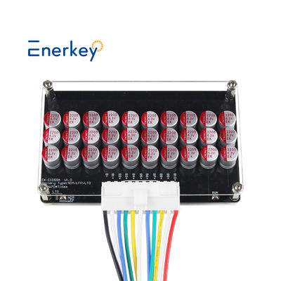 Enerkey 8S-10S 5A Equalizzazione attiva del litio con piastra acrilica per il bilanciamento del pacchetto batterie Li-ion/Lto/Lifepo4
